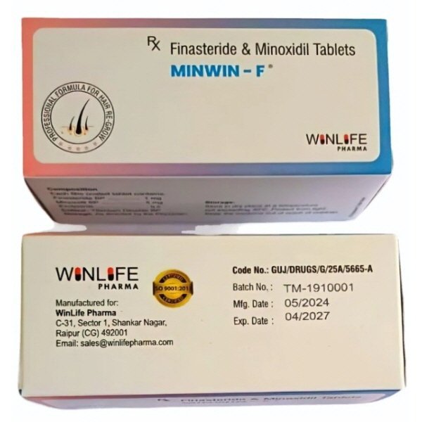최신상 MINWIN-F 100정 미녹시딜 5mg + 피나스테리드 1mg 혼합형
